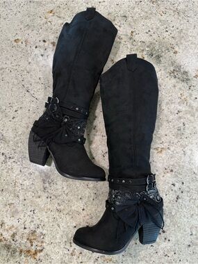 “Lush” Sexy Black Boots by Not Rated Brand (NWOT)